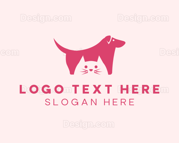 Dog Cat Pet Shop Logo