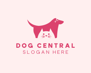 Dog Cat Pet Shop logo design