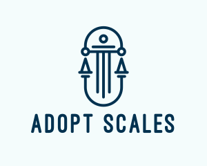 Pillar Scale Lawyer  logo design