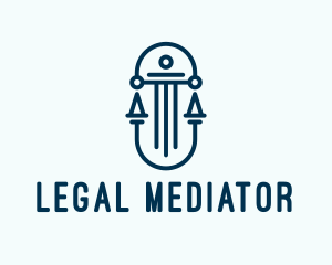 Pillar Scale Lawyer  logo design