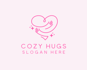 Charity Hug Heart logo design