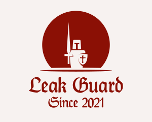 Medieval Royal Guard logo design