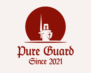 Medieval Royal Guard logo design