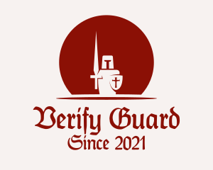 Medieval Royal Guard logo design