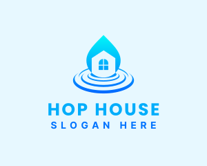 Droplet House Real Estate logo design