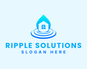 Droplet House Real Estate logo design