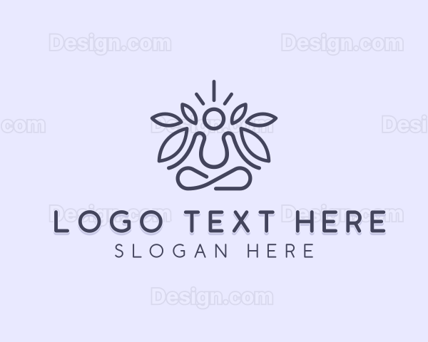 Spiritual Meditation Yoga Logo