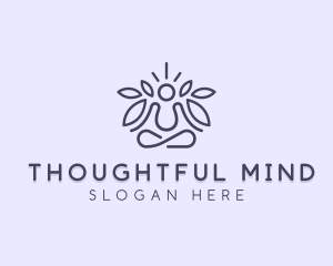 Spiritual Meditation Yoga logo design