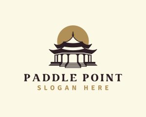 Chinese Temple Pagoda logo design