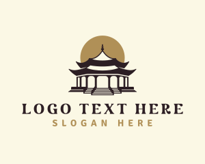 Imperial - Chinese Temple Pagoda logo design