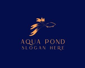 Animal Pet Goldfish  logo design