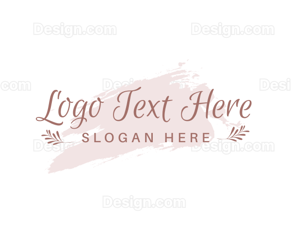 Blush Feminine Wordmark Logo