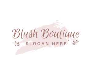 Blush Feminine Wordmark logo design