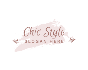 Blush Feminine Wordmark logo design