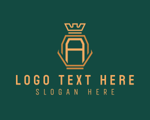 Letter - Crown Boutique Letter A logo design