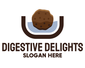 Chocolate Cookie Dip logo design