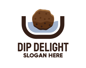 Chocolate Cookie Dip logo design