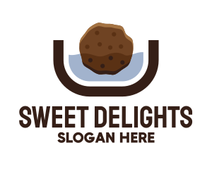 Chocolate Cookie Dip logo design