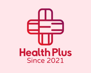 Red Health Cross logo design