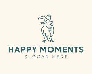 Happy Pet Goat logo design