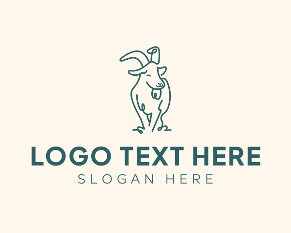 Goat logo example 1