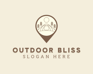 Location Camping Site  logo design