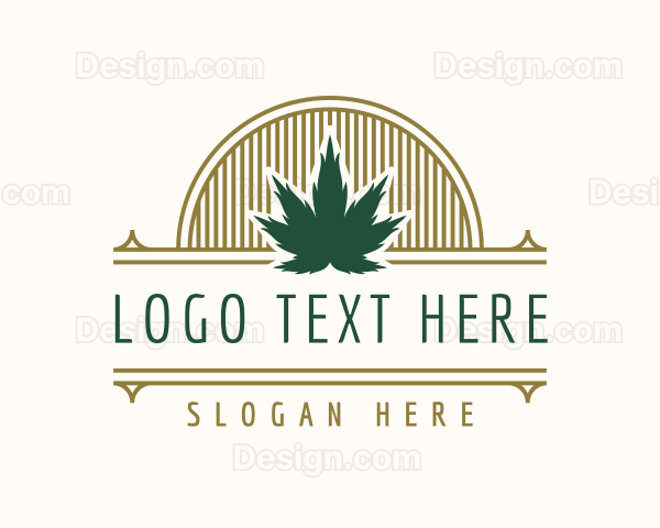 Weed Company Badge Logo