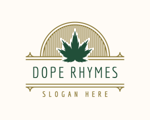 Weed Company Badge logo design