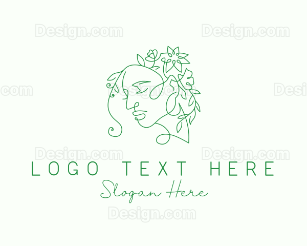 Nature Woman Floral Logo