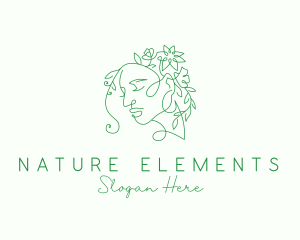 Nature Woman Floral logo design