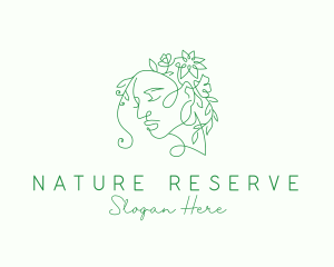 Nature Woman Floral logo design