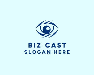 Blue Optical Eye Logo