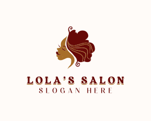 Curly Hair Salon Spa logo design