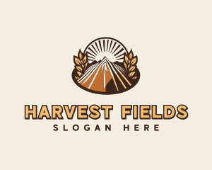 Wheat Field Farming logo design