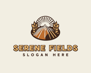 Wheat Field Farming logo design