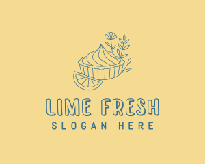 Lime Pie Dessert logo design