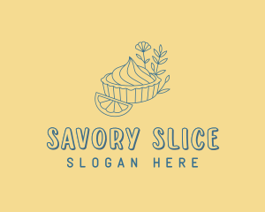 Lime Pie Dessert logo design