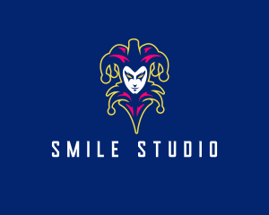 Clown Jester Circus logo