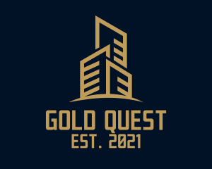 Gold Tower Property  logo design