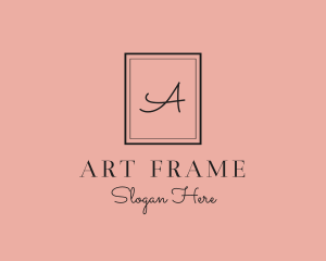 Luxury Frame Feminine Boutique logo design