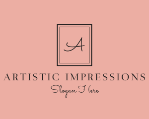 Luxury Frame Feminine Boutique logo design