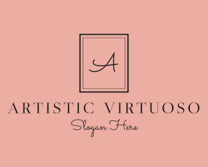 Luxury Frame Feminine Boutique logo design