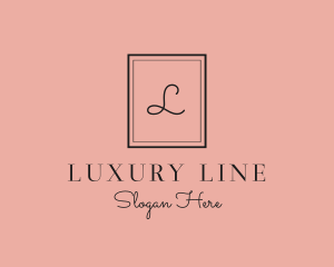 Luxury Frame Feminine Boutique logo design