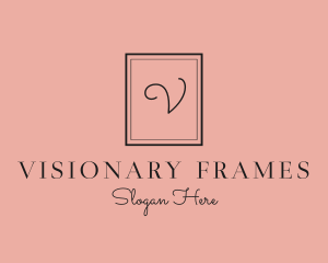 Luxury Frame Feminine Boutique logo design