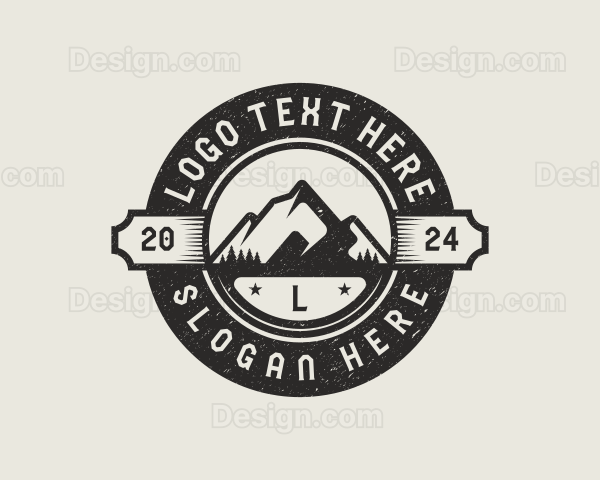 Mountain Forest Camping Logo