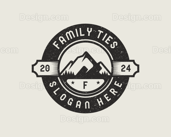 Mountain Forest Camping Logo