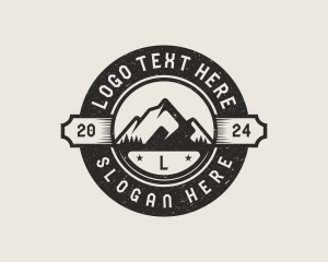 Mountain Forest Camping Logo