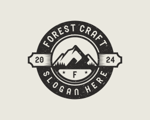 Mountain Forest Camping logo design