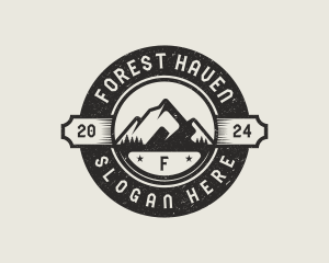 Mountain Forest Camping logo design