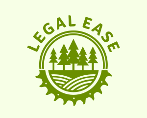 Sawmill Tree Lumber Badge logo